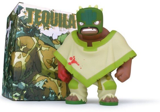 Tequila 2.0 figure by Muttpop, produced by Muttpop. Packaging.