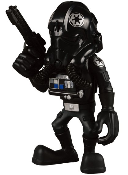 TIE Fighter Pilot - VCD No.65  figure by H8Graphix, produced by Medicom Toy. Side view.