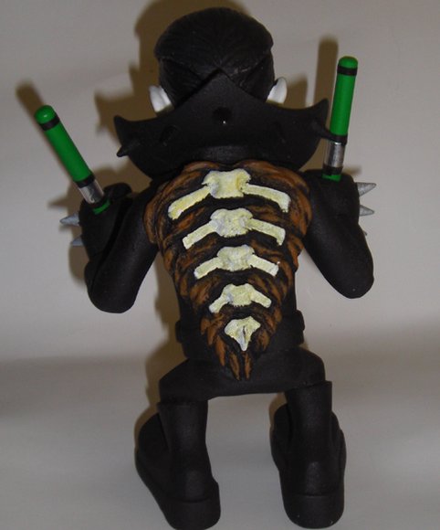 The Abominable Dr. CHUD (Resurrection) figure by H8Graphix, produced by Daniel Madden. Back view.