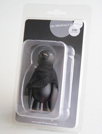 The Blinking Ji Ja figure by Mr. Clement. Packaging.