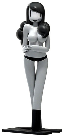 The Half Mermaid figure by Matthieu Bessudo (Mcbess), produced by Ownage. Front view.