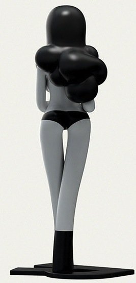 The Half Mermaid figure by Matthieu Bessudo (Mcbess), produced by Ownage. Back view.