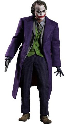 The Joker 2.0 figure by Jc. Hong, produced by Hot Toys. Front view.