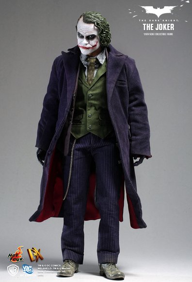 The Joker figure by Jc. Hong, produced by Hot Toys. Front view.