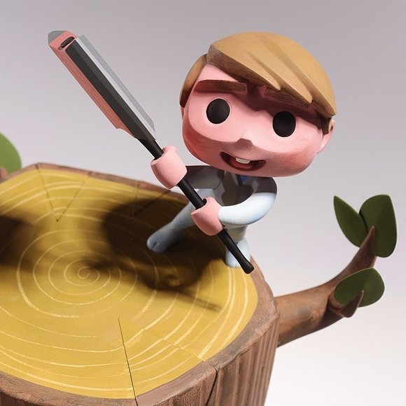 The Last Days of Autumn figure by Amanda Visell, produced by Coarsetoys. Detail view.