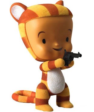 Tigerlily figure by Tim Biskup, produced by Gama-Go. Front view.