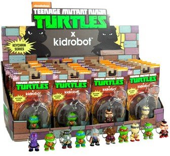 TMNT Keychain - Bebop figure by Viacom, produced by Kidrobot. Packaging.