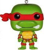 TMNT POP! Keychain - Raphael figure by Funko, produced by Funko. Front view.