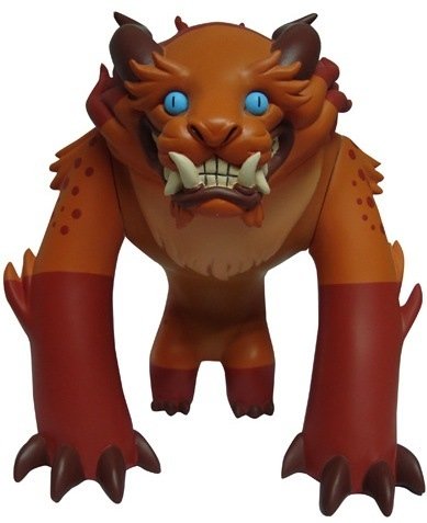 Foo Dog figure by Miss Monster, produced by Patch Together. Front view.
