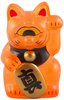 Mini Fortune Cat - Clear Orange