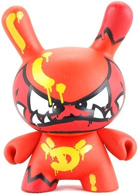 Mist Dunny figure by Mist, produced by Kidrobot. Front view.