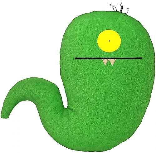 Uglyworm - Classic, Green figure by David Horvath X Sun-Min Kim, produced by Pretty Ugly Llc.. Front view.