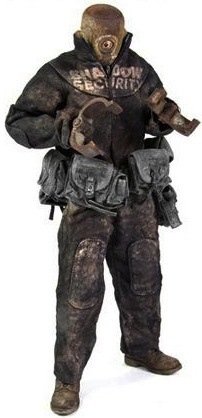 Shadow Security - Bambaland Exclusive figure by Ashley Wood, produced by Threea. Front view.