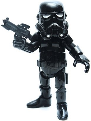 Hidden Metal Shadow Stormtrooper figure by Lucasfilm Ltd., produced by Herocross. Front view.
