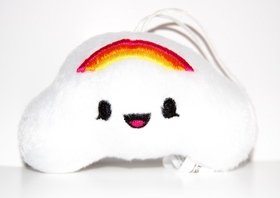 Puffy figure by Tado, produced by Kidrobot. Front view.