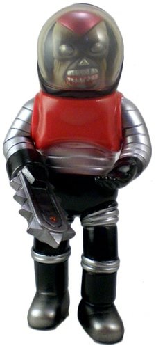 Space Troopers - #003 AZ Red Version w/ Chainsaw Hand  figure, produced by Toygraph. Front view.