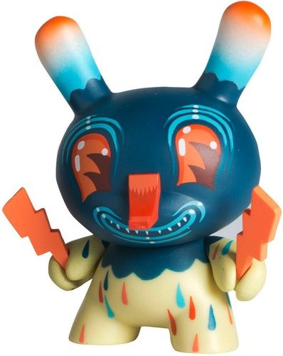 (Untitled) figure by Travis Lampe, produced by Kidrobot. Front view.