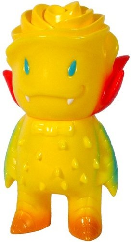 Rose Vampire - Yellow figure by Josh Herbolsheimer, produced by Super7. Front view.