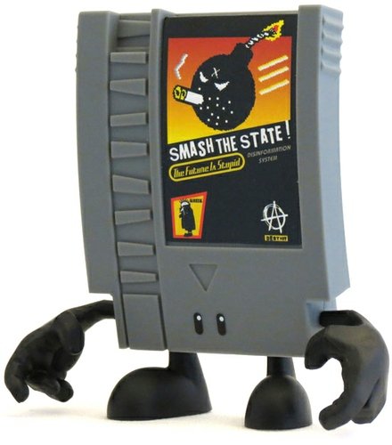 Smash the State!  figure by Frank Kozik, produced by Squid Kids Ink. Front view.