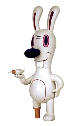 Dumb Luck - Retro figure by Gary Baseman, produced by Critterbox. Front view.