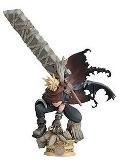 Cloud Kingdom Hearts figure by Square Enix, produced by Formation Arts. Front view.