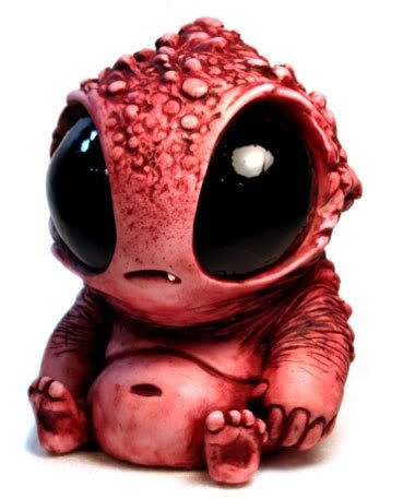 Bubblegut figure by Chris Ryniak, produced by Circus Posterus. Front view.