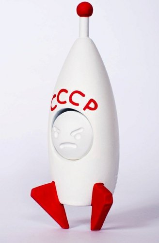 Gagarin in Rocket figure by Patient No.6. Front view.