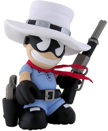 Kidrobot Mascot 10 - The Good figure by Huck Gee, produced by Kidrobot. Front view.