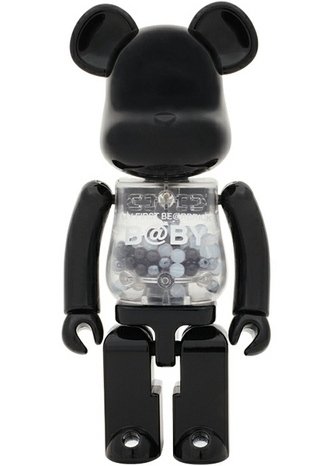 My First Be@rbrick B@by 200% figure by Chiaki Kuriyama, produced by Medicom Toy X Bandai. Front view.