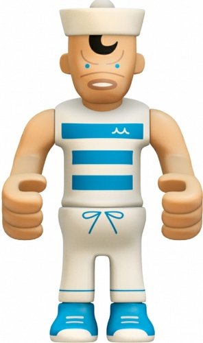 McDutch figure by Eboy, produced by Kidrobot. Front view.