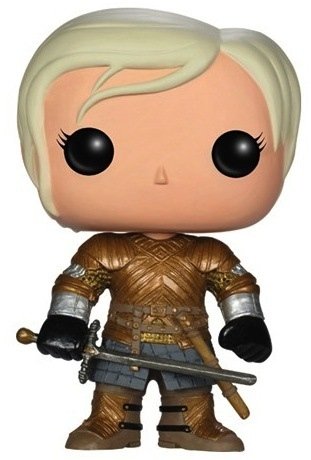 Game of Thrones - Brienne of Tarth POP! figure by George R. R. Martin, produced by Funko. Front view.