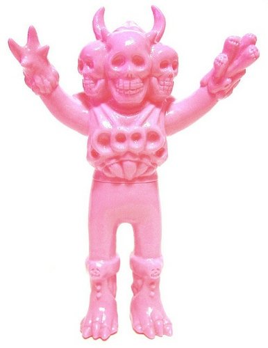 Doku-Rocks - Unpainted Pink figure by Skull Toys, produced by Skull Toys. Front view.