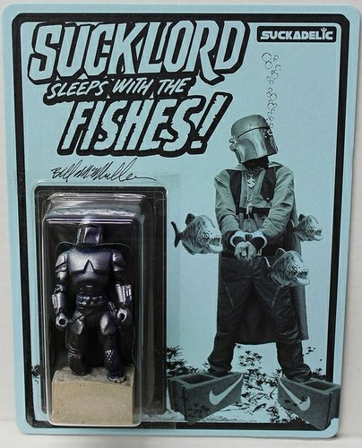 Sucklord Sleeps With the Fishes! figure by Bill Mcmullen, produced by Suckadelic. Front view.