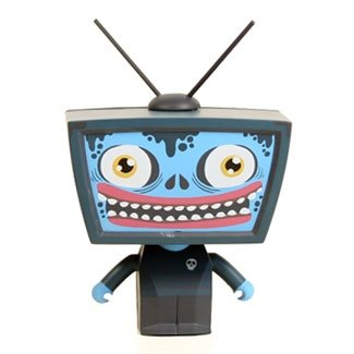 TV Head figure by Skwak, produced by Kaching Brands. Front view.