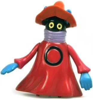 Orko figure by Roger Sweet, produced by Mattel. Front view.