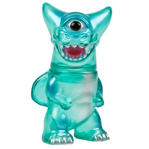 Pocket Deathra - Clear Green figure, produced by Gargamel. Front view.