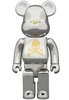 Chrome Silver Be@rbrick 400%