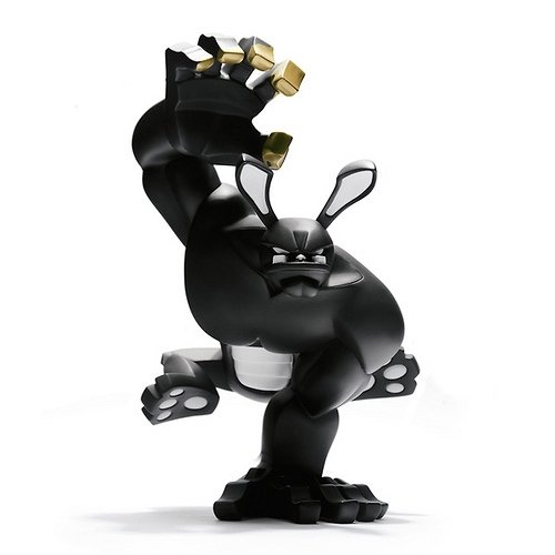 Paw! - Blackout figure by Mark Landwehr, produced by Coarsetoys. Front view.