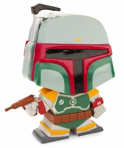 Boba Fett figure, produced by Funko. Front view.