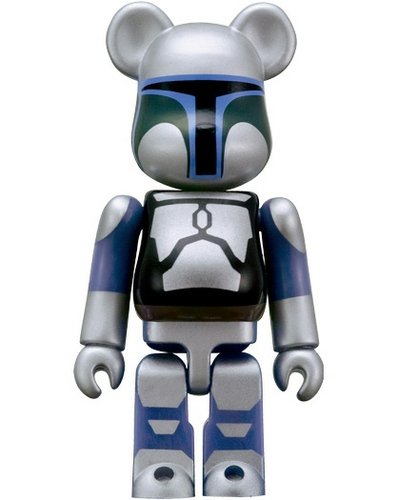 Jango Fett 70% Be@rbrick figure by Lucasfilm Ltd., produced by Medicom Toy. Front view.