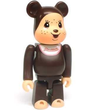 Monchhichi  - Cute Be@rbrick Series 11 figure by Sekiguchi, produced by Medicom Toy. Front view.