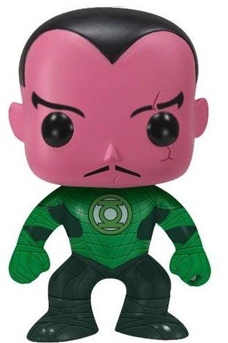 Sinestro  figure, produced by Funko. Front view.