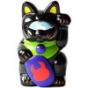 Mini Fortune Cat - Black Sparkle