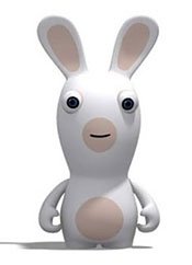 Smile Rabbid figure by Ubiart Toyz, produced by Ubisoft. Front view.