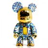 2.5" Groninger Museum Qee Bear - Turquoise blue