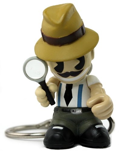 Detective figure, produced by Kidrobot. Front view.