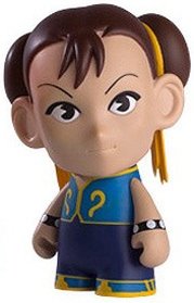 Chun Li figure by Capcom, produced by Kidrobot X Capcom. Front view.