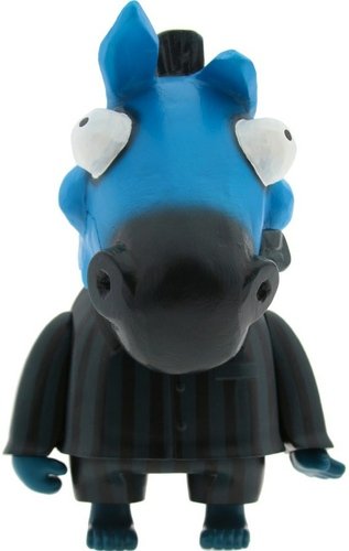 The Godfather Horsehead - Blue  figure by Michael Lau, produced by Mindstyle. Front view.