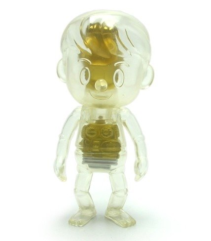 Cyborg Mutan - Gold figure by Convex, produced by Charactics. Front view.