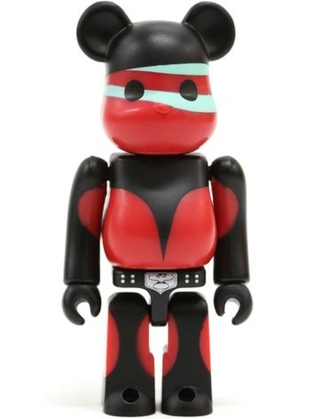 Combatant Shocker Be@rbrick 100% - Beret figure, produced by Medicom Toy. Front view.
